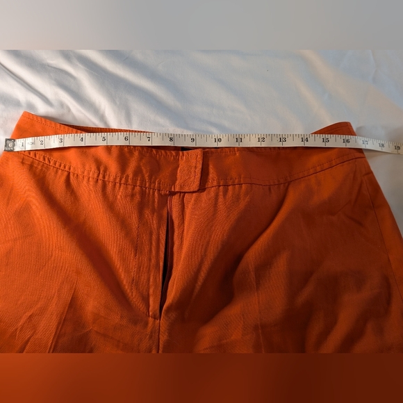 Burberry Orange Straight-Leg Pants - Picture 11 of 13